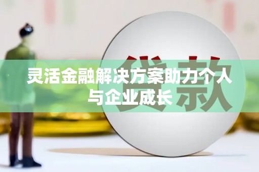 淡水灵活金融解决方案助力个人与企业成长