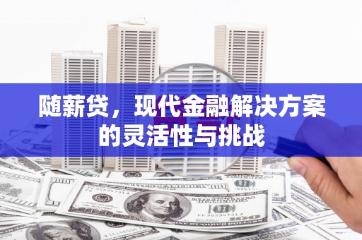 淡水随薪贷，现代金融解决方案的灵活性与挑战