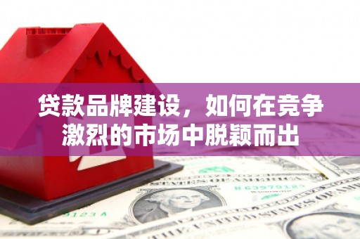淡水贷款品牌建设，如何在竞争激烈的市场中脱颖而出