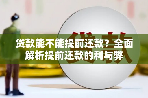淡水贷款能不能提前还款？全面解析提前还款的利与弊