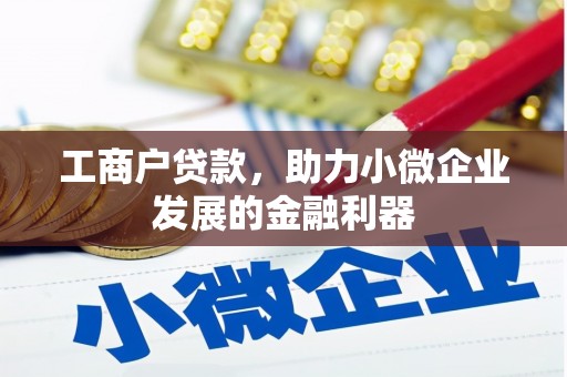 淡水工商户贷款，助力小微企业发展的金融利器