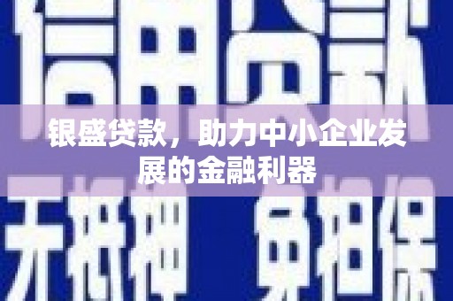 淡水银盛贷款，助力中小企业发展的金融利器
