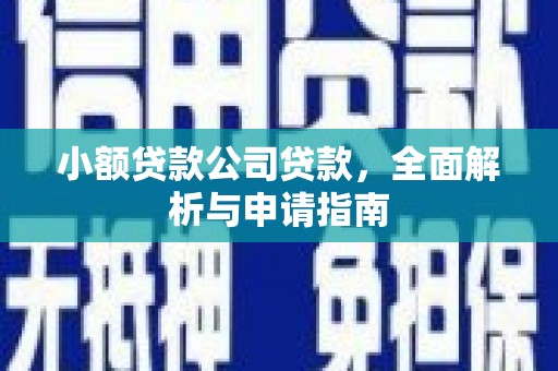 淡水小额贷款公司贷款，全面解析与申请指南