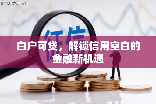淡水白户可贷，解锁信用空白的金融新机遇