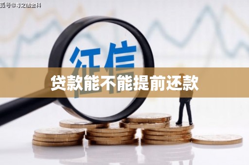 淡水贷款能不能提前还款