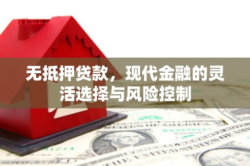 淡水无抵押贷款，现代金融的灵活选择与风险控制