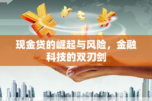 淡水现金贷的崛起与风险，金融科技的双刃剑