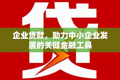 淡水企业贷款，助力中小企业发展的关键金融工具