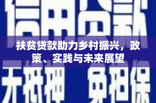淡水扶贫贷款助力乡村振兴，政策、实践与未来展望