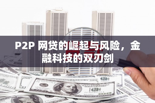 淡水P2P 网贷的崛起与风险，金融科技的双刃剑