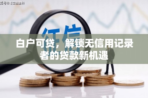 淡水白户可贷，解锁无信用记录者的贷款新机遇