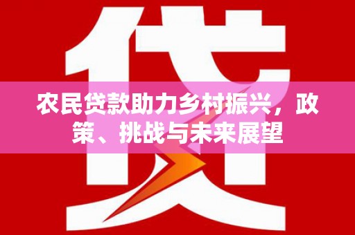 淡水农民贷款助力乡村振兴，政策、挑战与未来展望