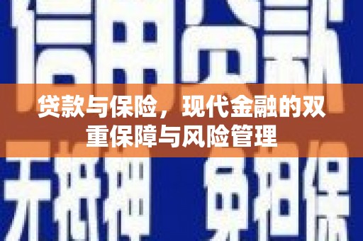 淡水贷款与保险，现代金融的双重保障与风险管理