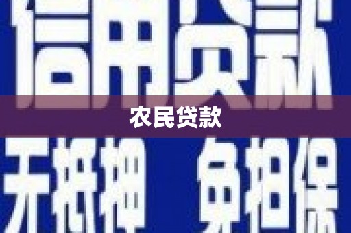 淡水农民贷款