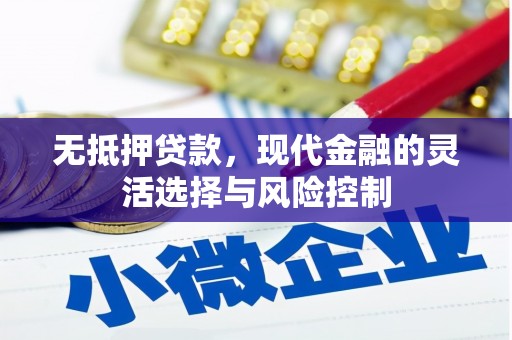 淡水无抵押贷款，现代金融的灵活选择与风险控制