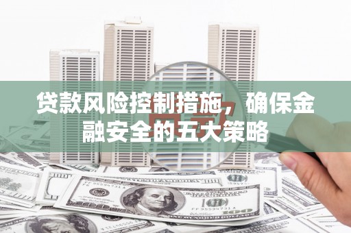 淡水贷款风险控制措施，确保金融安全的五大策略