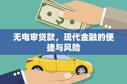 淡水无电审贷款，现代金融的便捷与风险