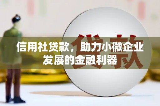 淡水信用社贷款，助力小微企业发展的金融利器