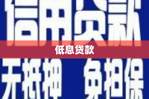 淡水低息贷款